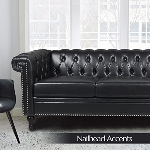 Blue Velvet 3-Seater Sofa Y22094