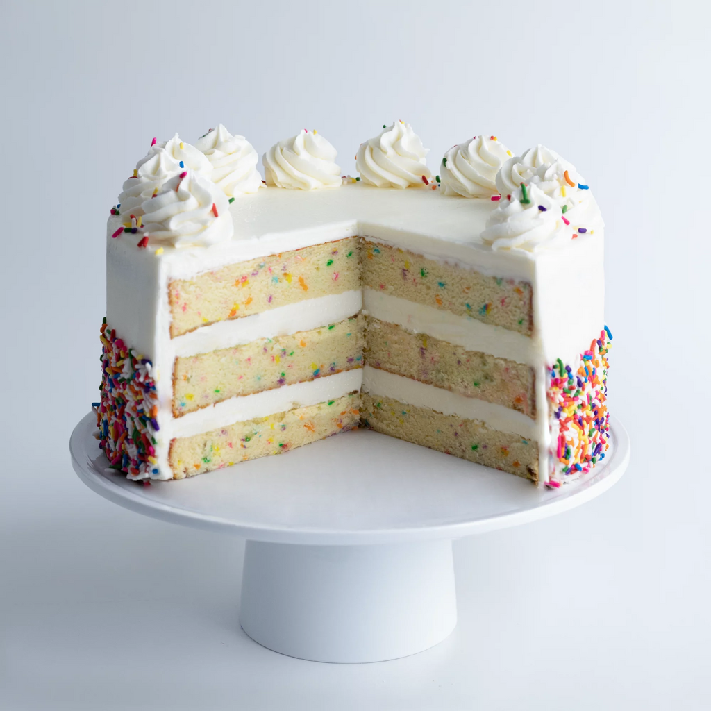 Vanilla Confetti Cake, Large 10” Size B549