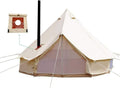 4 Season Cotton Canvas Bell Tent with Stove Hole and Electric Cable Hole P33434