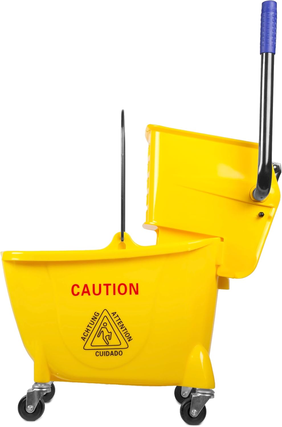26-Quart Rolling Mop Bucket with Down Press Wringer D690605