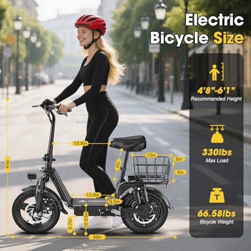 48V 10.4AH Foldable Electric Scooter with Seat C9549