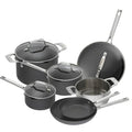 11-Piece Hard Anodized Cookware Set Black N412313