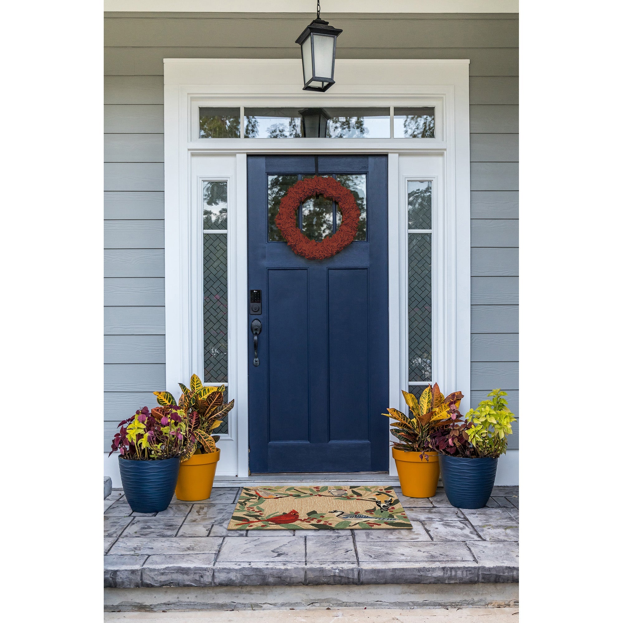 Frontporch Bird Border Indoor Outdoor Mat