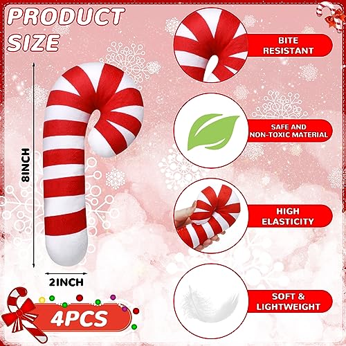 4 Pcs 8 Inch Catnip Cat Chew Toy J112890