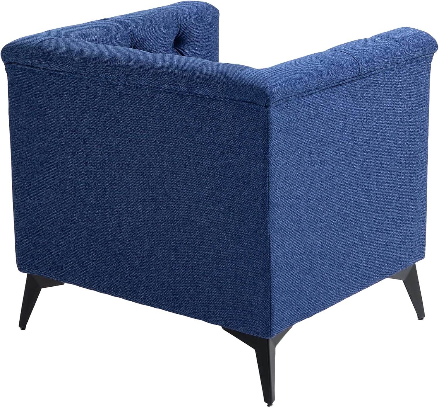 Blue Linen Fabric Arm Chair W784