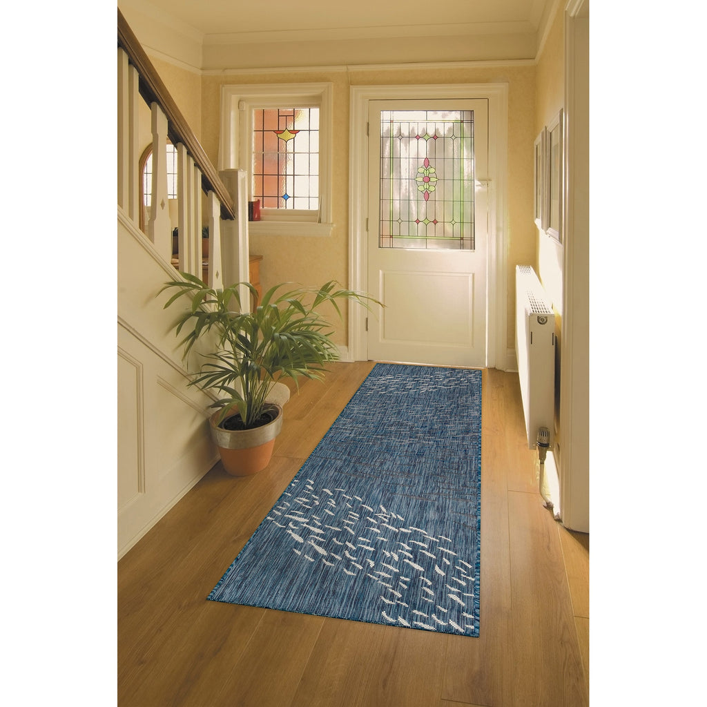 Carmel School Of Fish Indoor Outdoor Area Rug