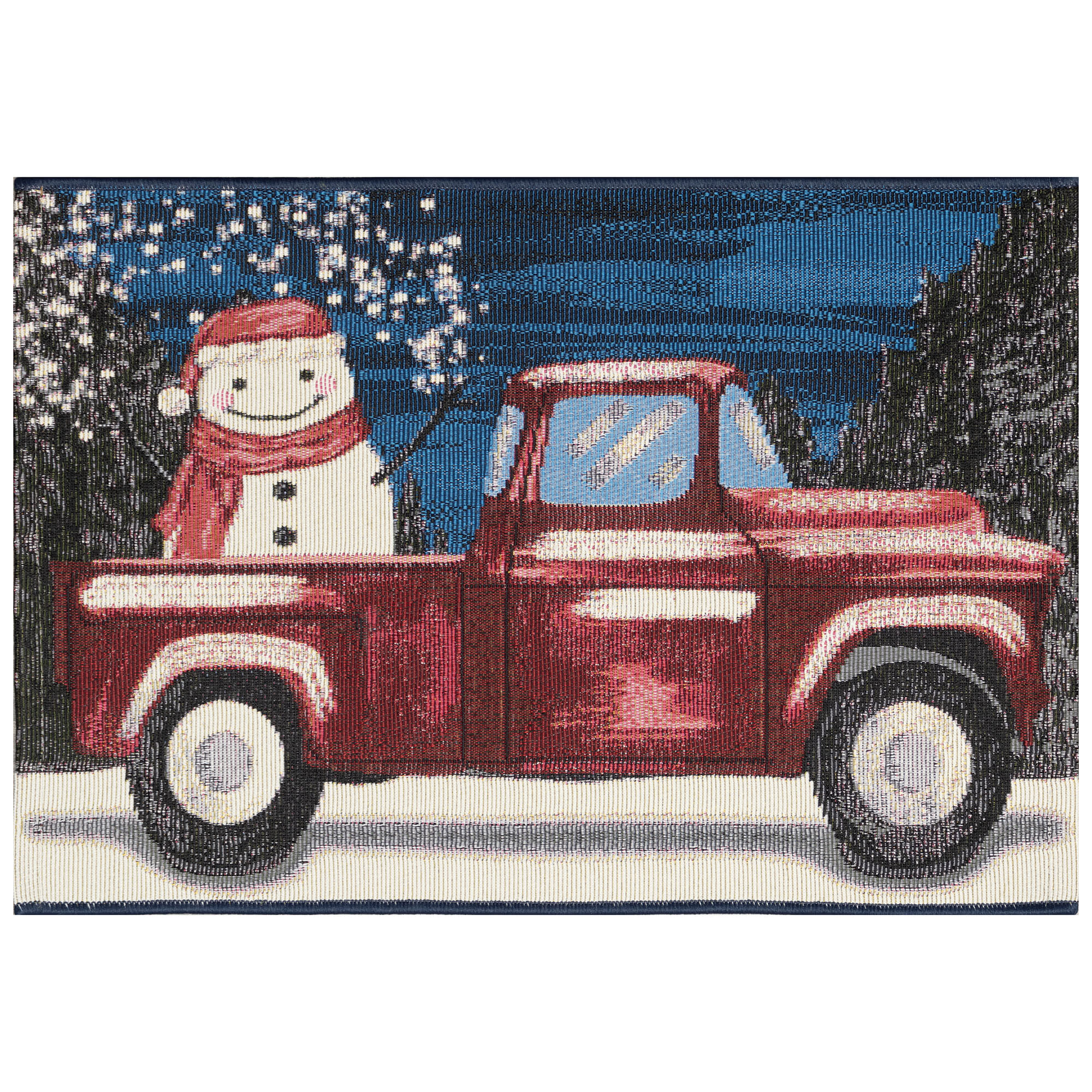 Esencia Truck Load Of Cheer Indoor Outdoor Mat
