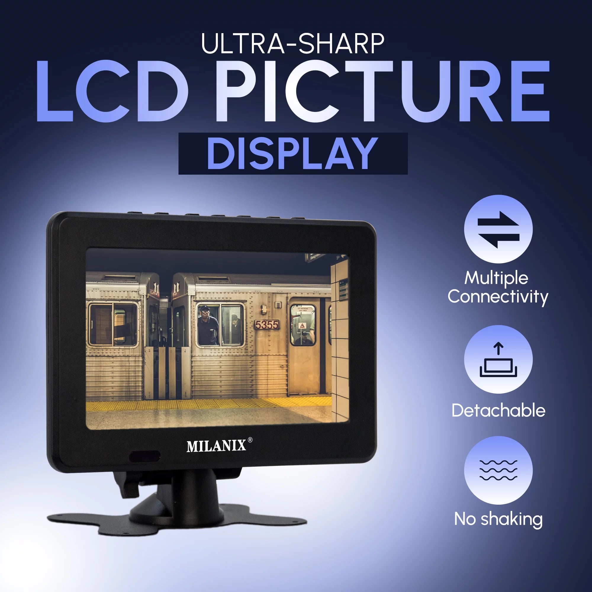 7" Portable LCD TV with Remote Control K6025