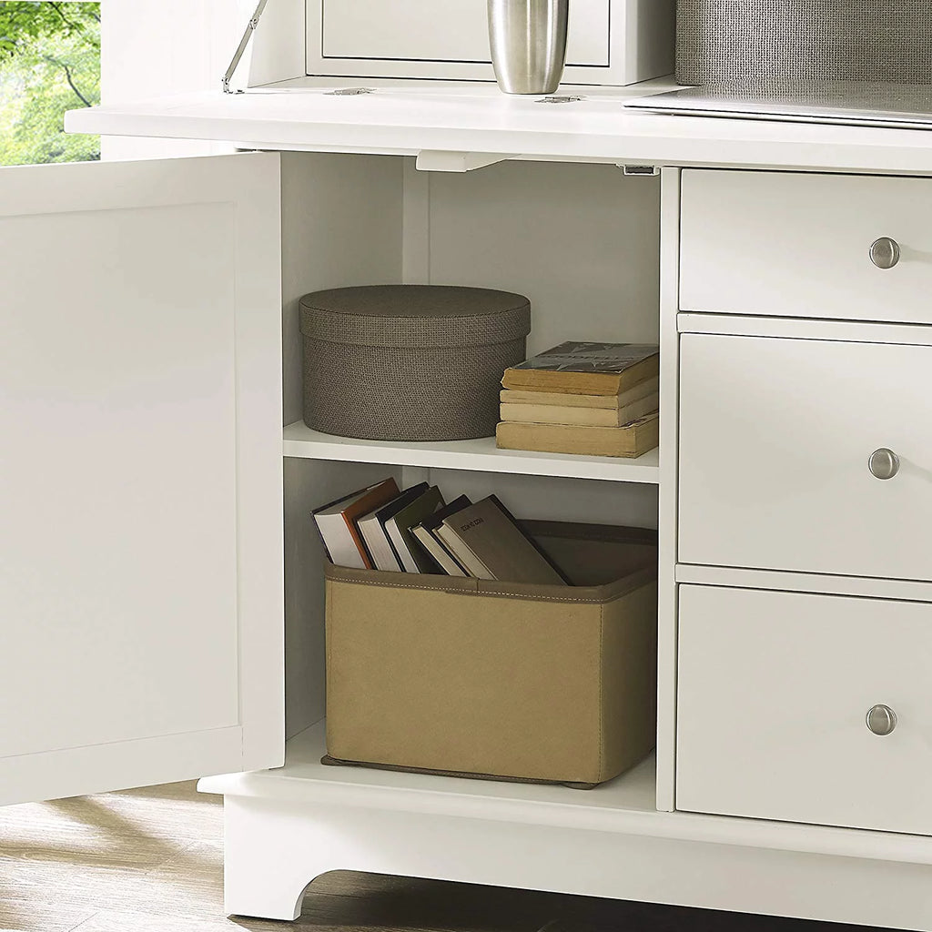 White Secretary Desk D844