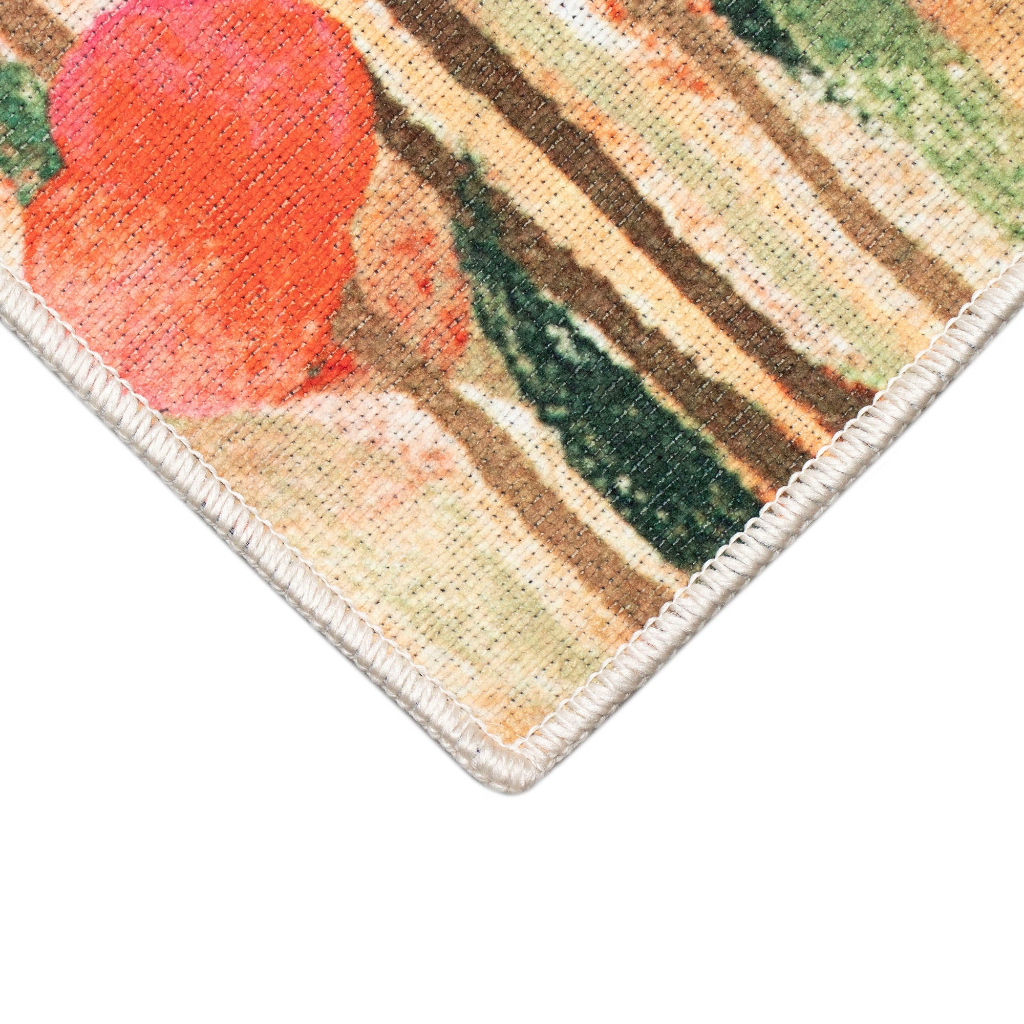 Impressions Poppies Machine Washable Indoor Mat with Non-Skid Backing