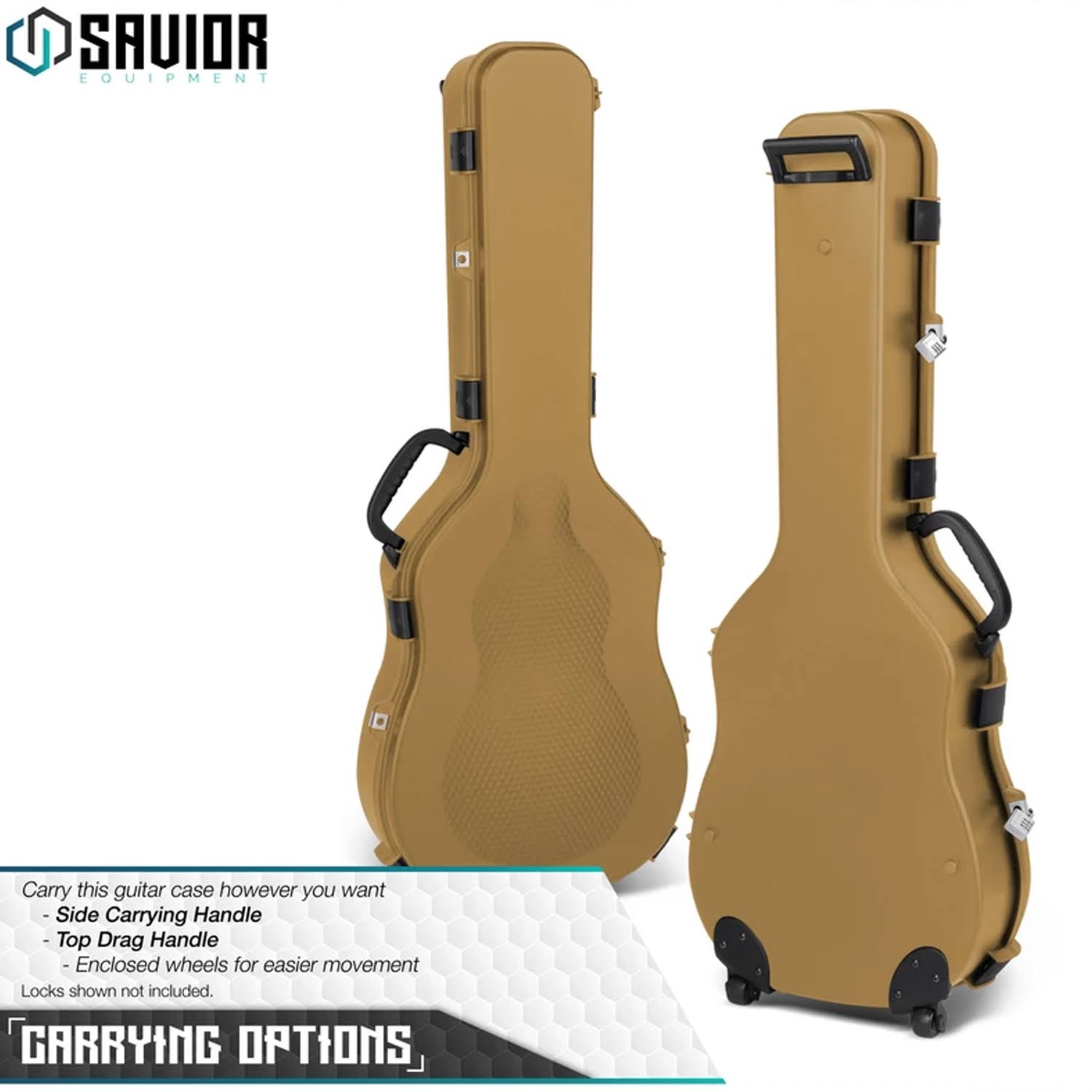 Tactical Lockable Single Rifle Foam Padded Guitar Case O123
