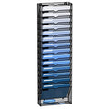 16 Tier Black Mesh Metal Wall File Organizer L6997