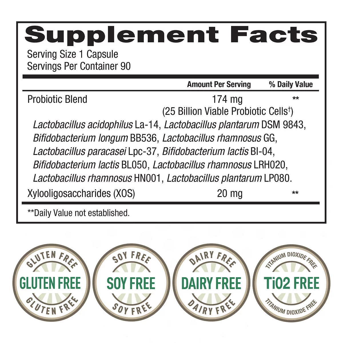 90 Vegetarian Capsules Probiotic G5686