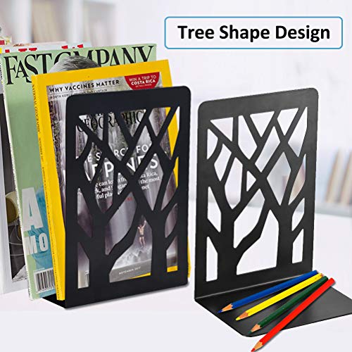 Metal Bookends Black 3 Pair E368