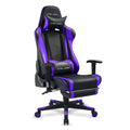Purple PU Leather Gaming Chair with Footrest Z4292