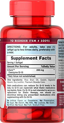 CoQ10 200mg 240 Rapid Release Softgels W379181