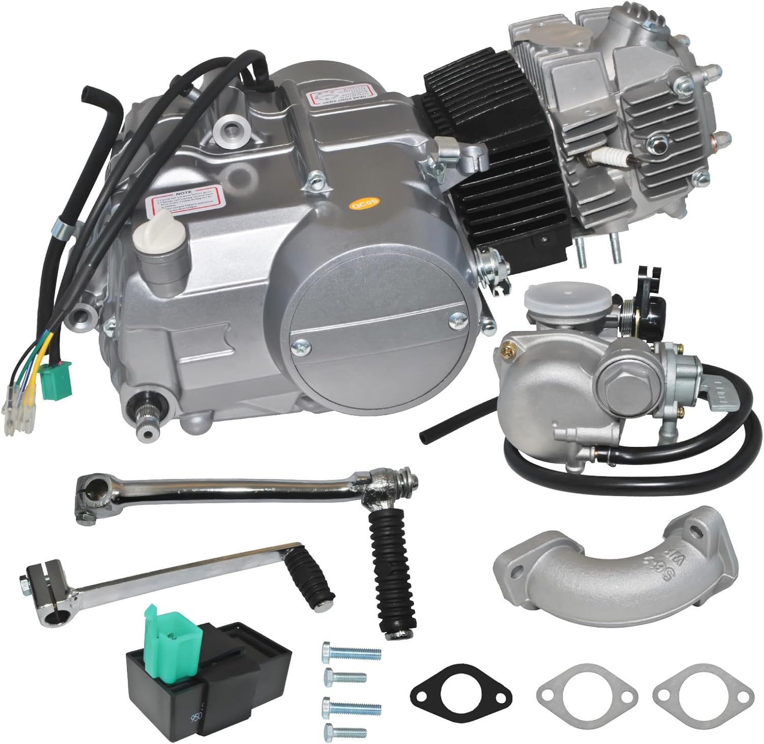125CC 4 Stroke Single Cylinder Air-Cooled Manual Clutch Engine Motor Kit O506