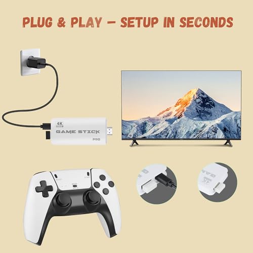 64GB Retro Gaming Console with Dual Wireless Controllers H35240