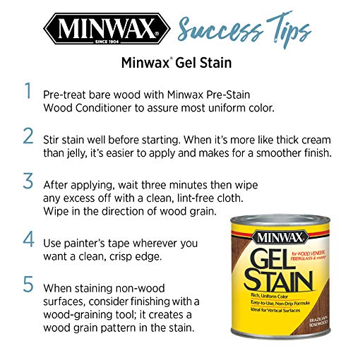 Gel Stain, Mahogany, 1/2 Pint S2647