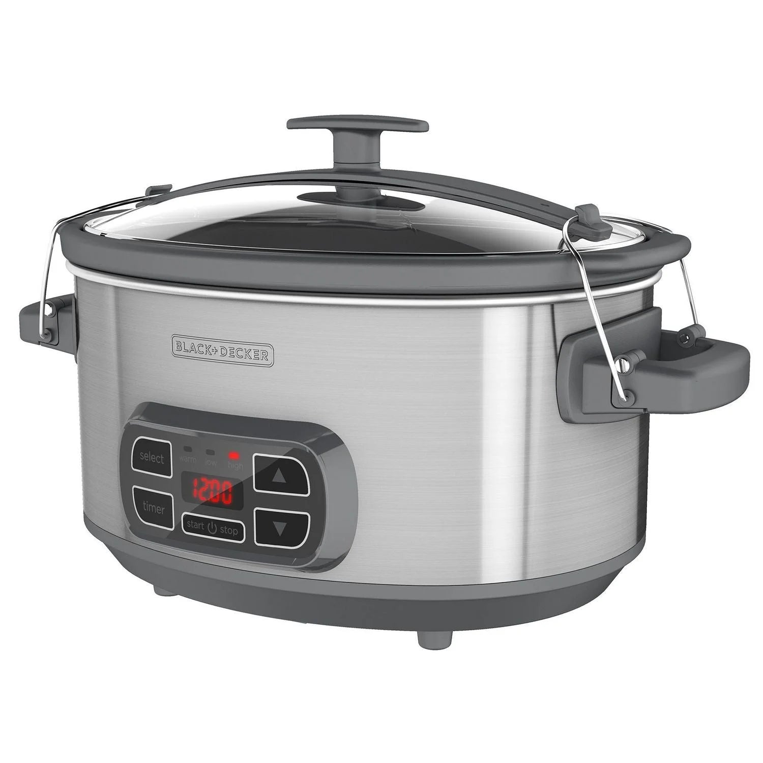 Digital Slow Cooker with 7 Quart Capacity, Stainless Steel C4617