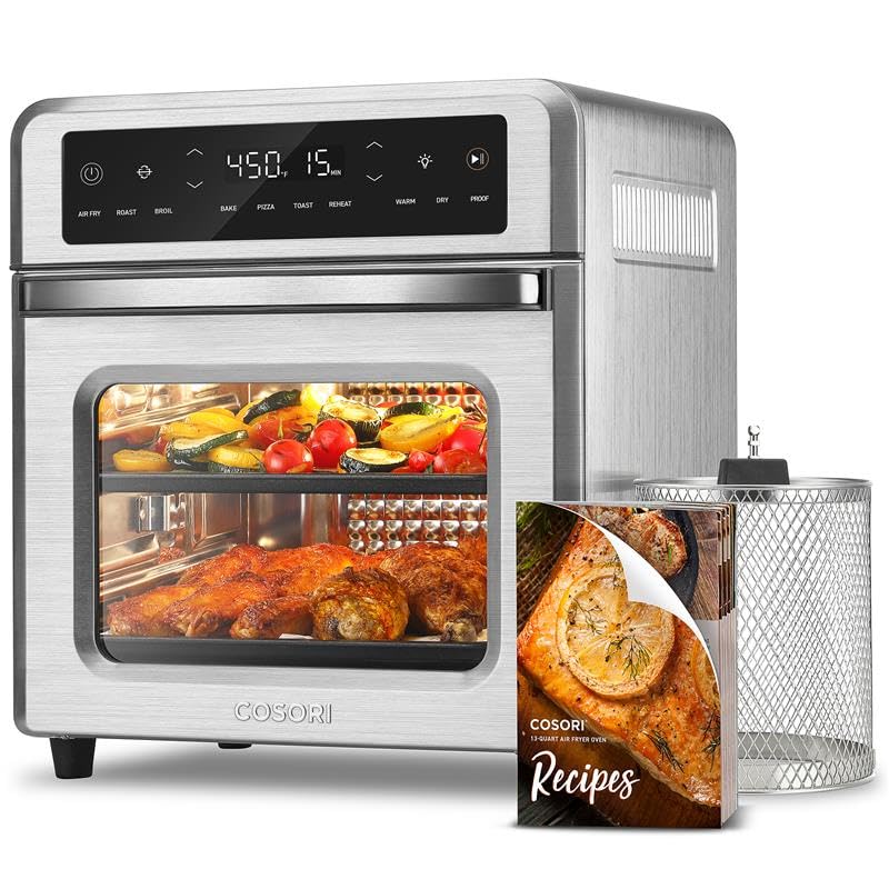 11-in-1 Air Fryer Oven, 13Qt with Rotisserie, 6 Accessories N4205