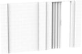 White Modular Wall Kit with Accordion Door H40554