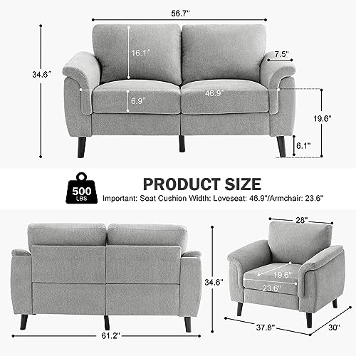 Blue Chenille Accent Chair with Wood Legs, 2PCS U388180