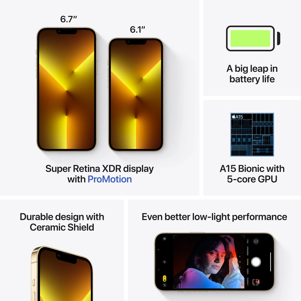 Apple iPhone 13 Pro Max 128GB Gold Prepaid Smartphone O7792