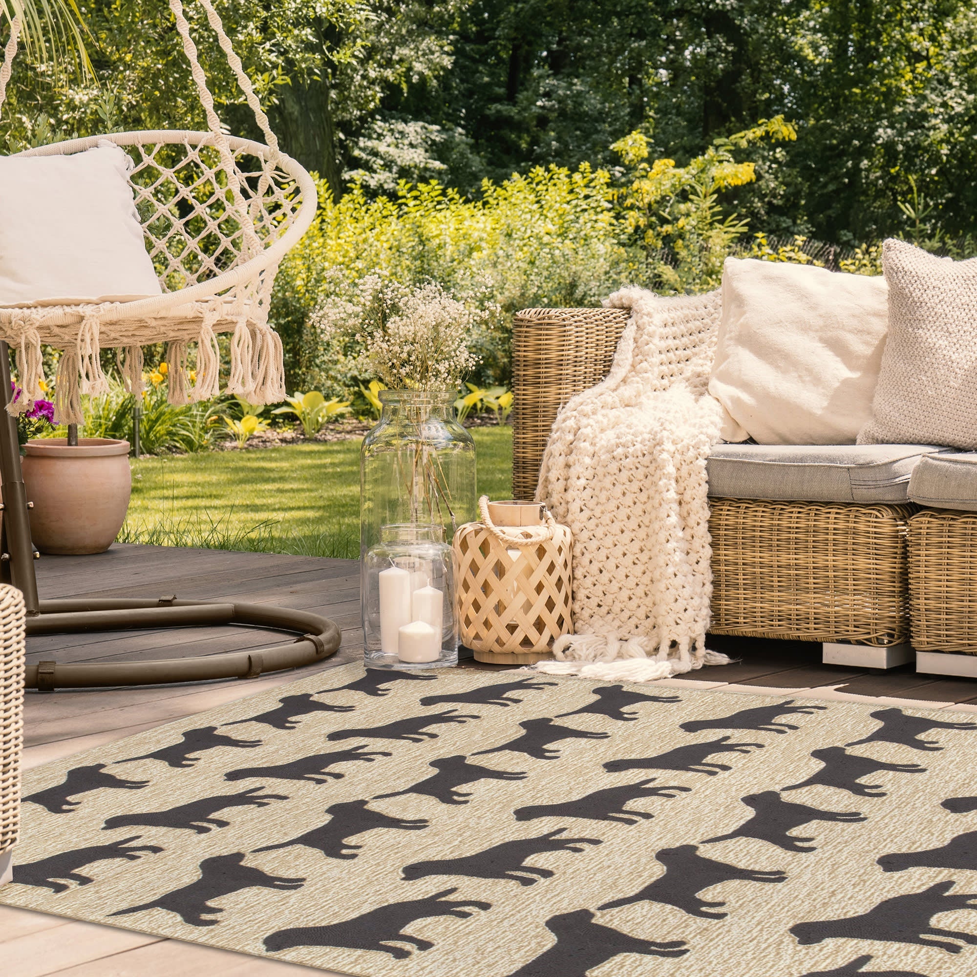Frontporch Doggies Indoor Outdoor Mat