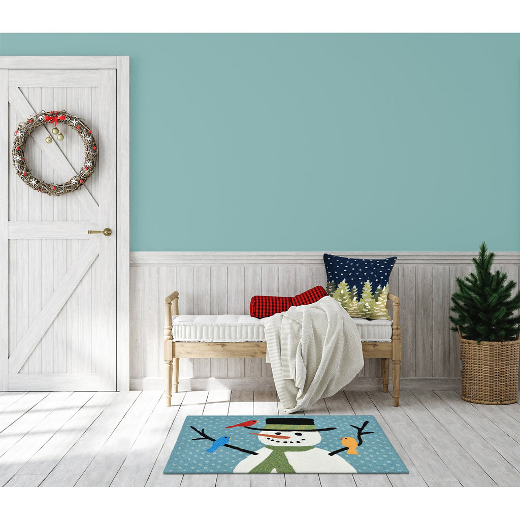 Frontporch Snowman And Friends Indoor Outdoor Mat