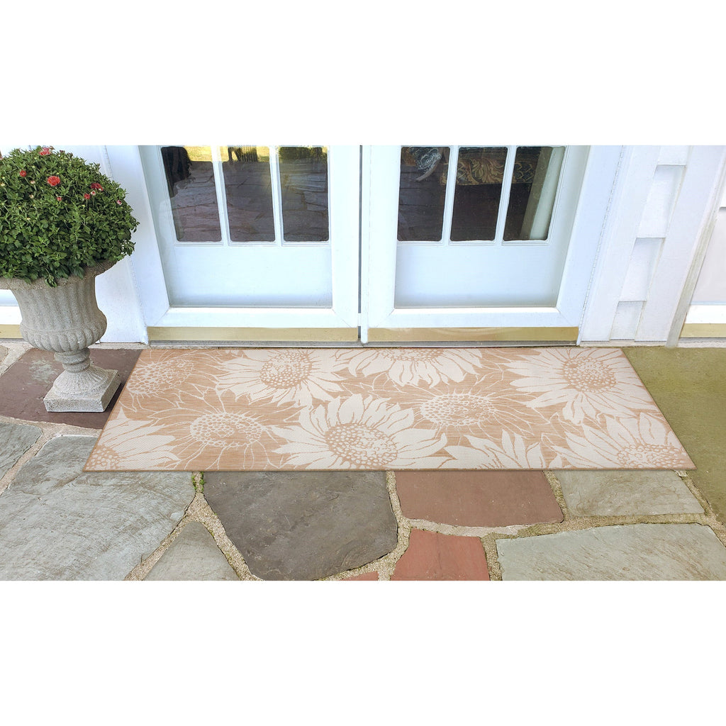 Carmel Sunflower Field Indoor Outdoor Area Rug