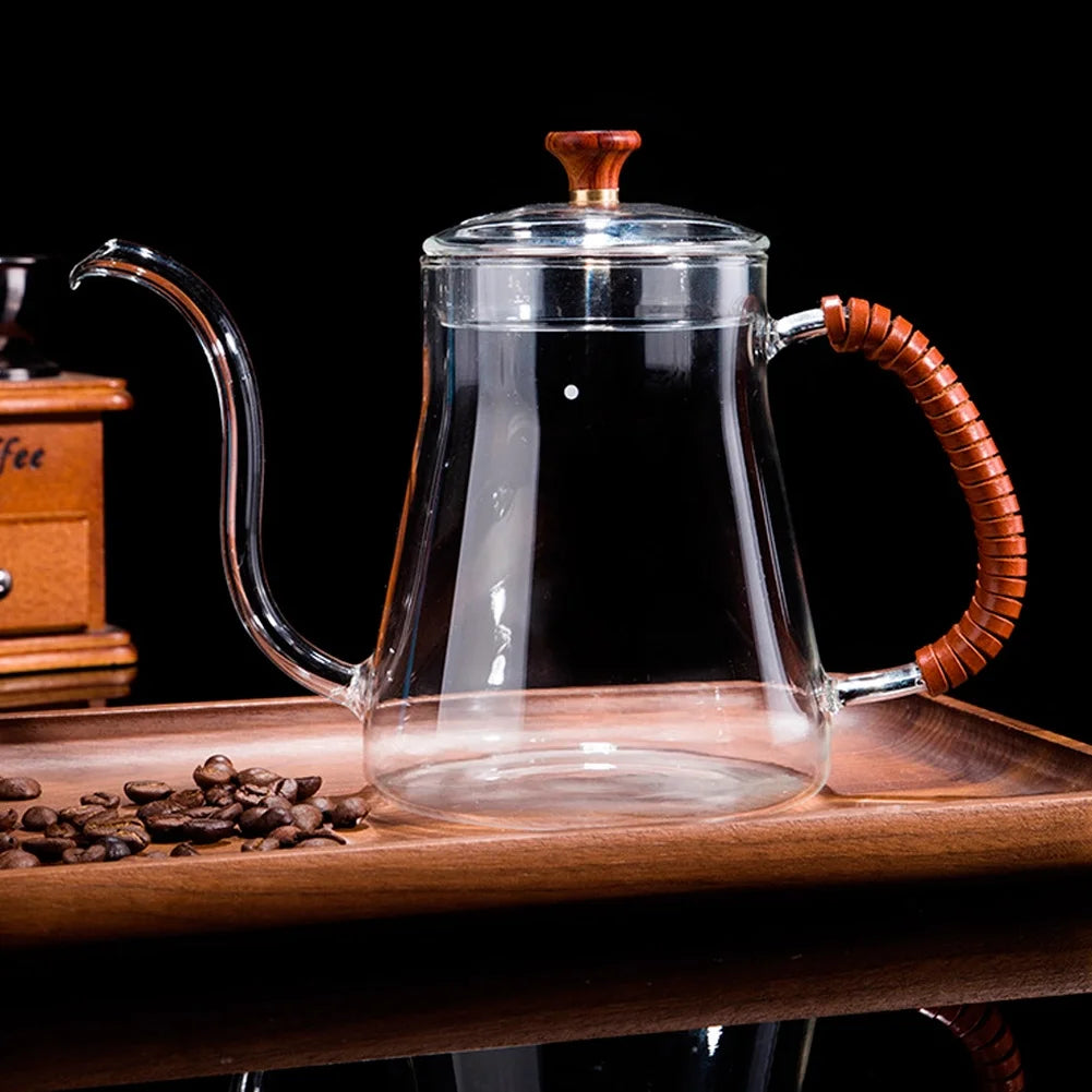 Thickened Glass Gooseneck Kettle 600ML K9925