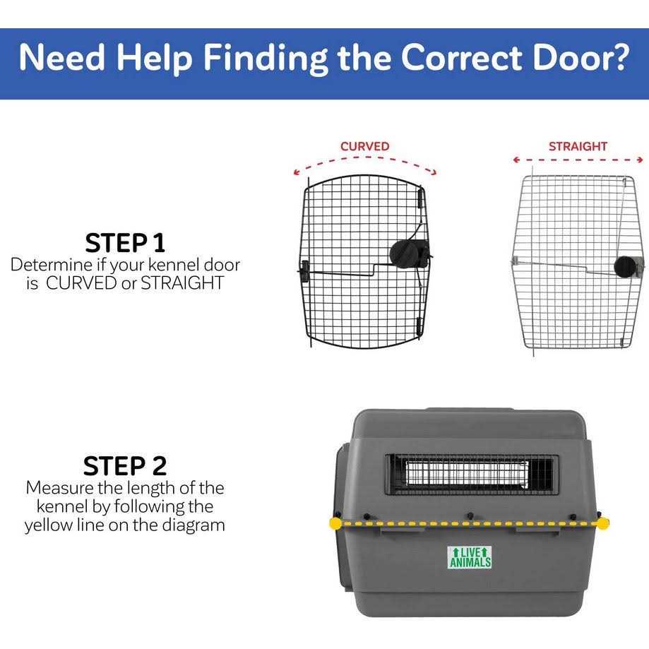 Black Kennel Replacement Door Y9397