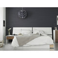 3 Piece Queen Size Bedroom Set, Walnut & White U350914