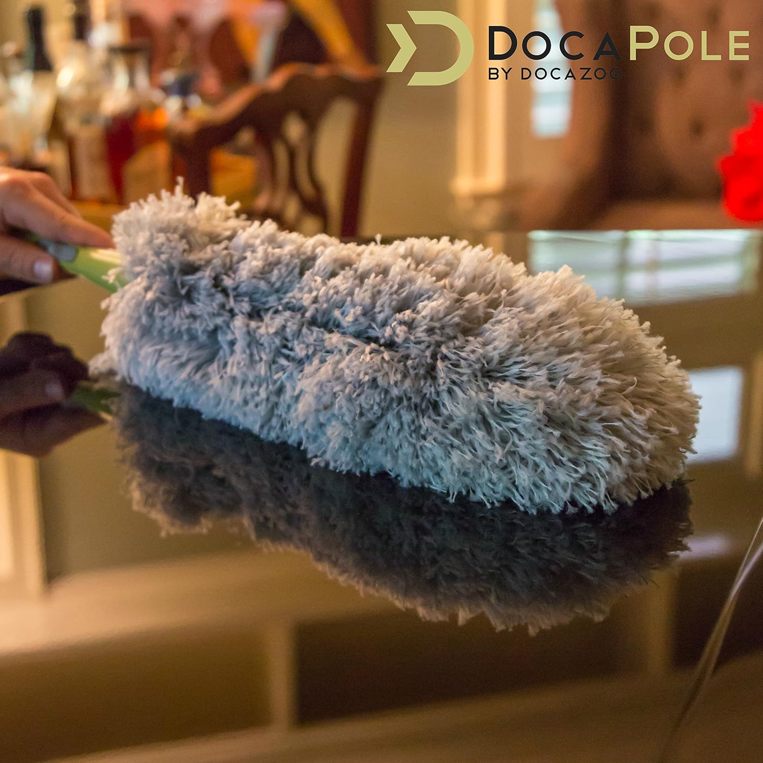 Dusting Kit with Telescopic Pole and Microfiber Feather Duster T63619