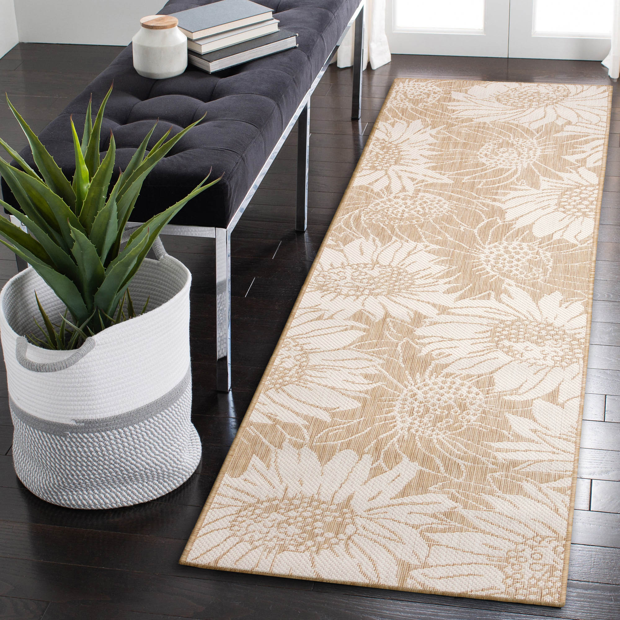 Carmel Sunflower Field Indoor Outdoor Area Rug