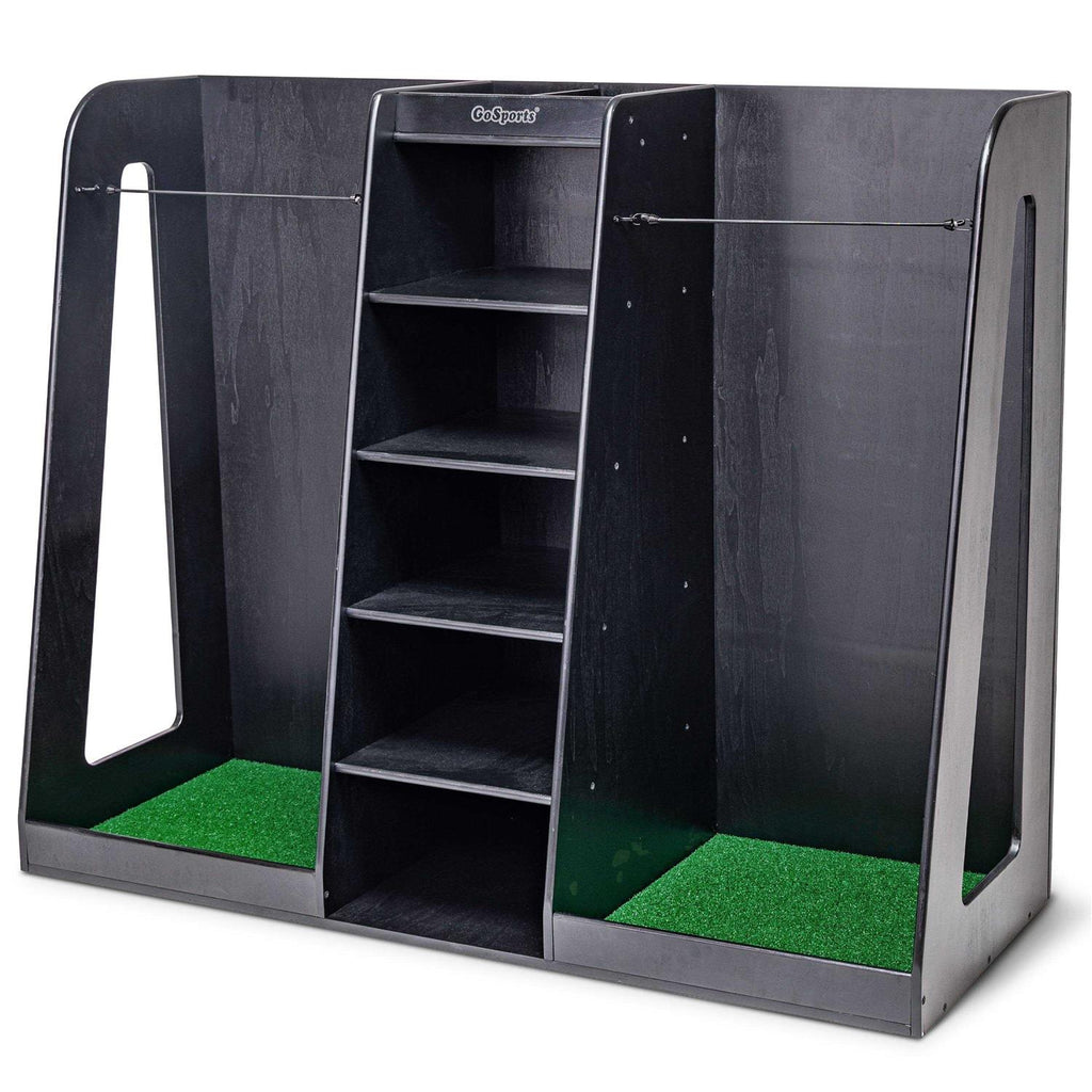 Wooden Golf Bag Organizer and Storage Rack O59286