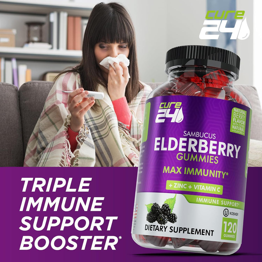 Elderberry Gummies with Vitamin C and Zinc 120 Count B555900