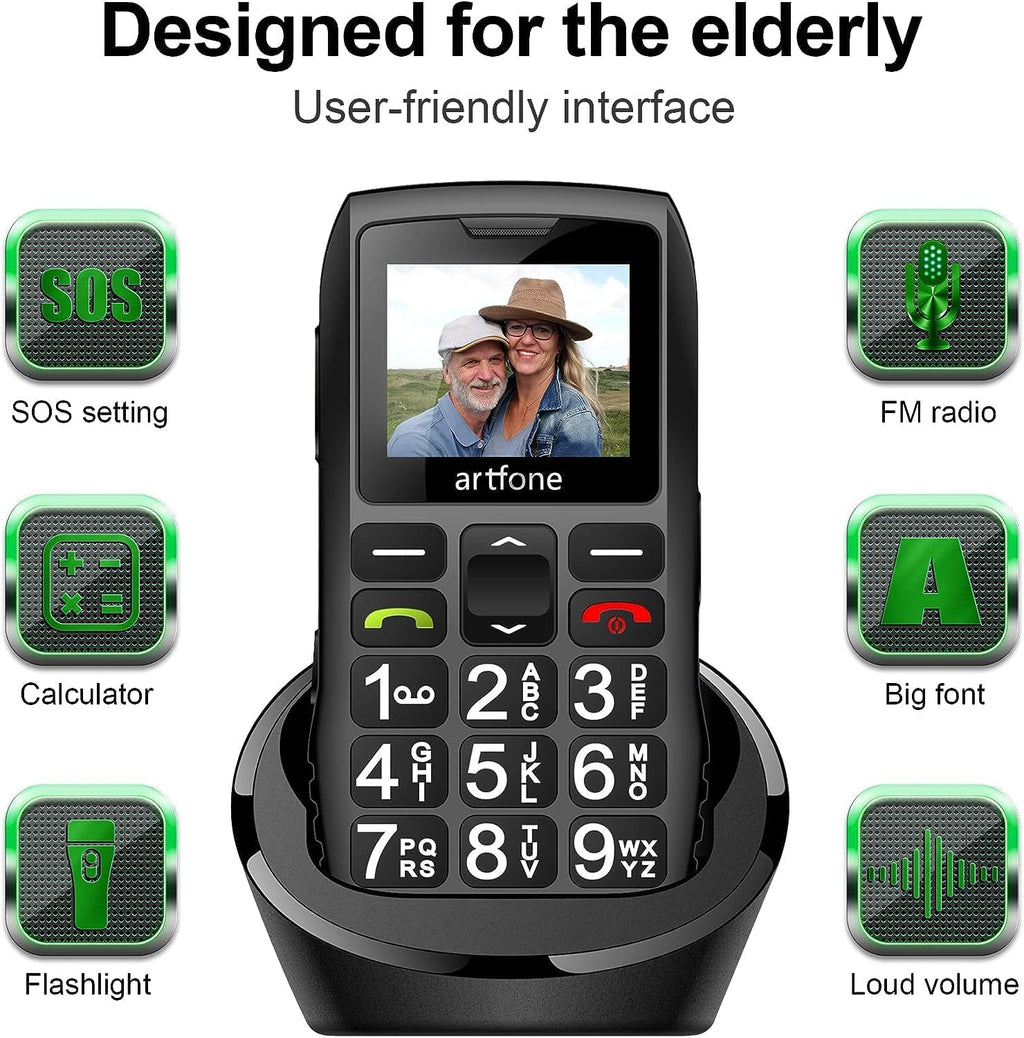 LTE Unlocked Basic Senior Phone with Big Button, 1400 mAh, Single SIM Slot L5126