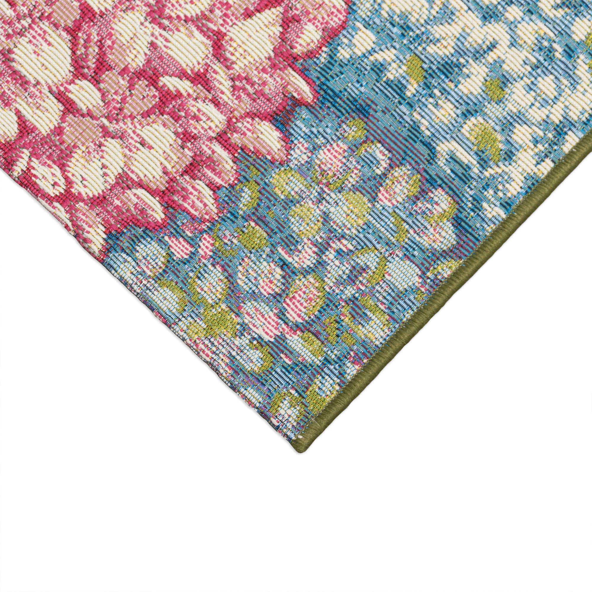 Esencia Hydrangeas Indoor Outdoor Mat with Non-Skid Backing