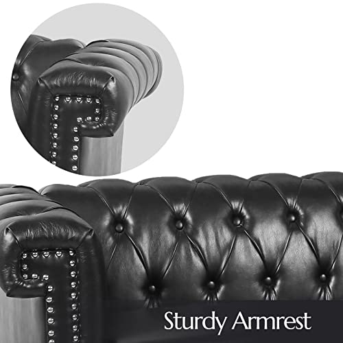 Blue Velvet 3-Seater Sofa Y22094