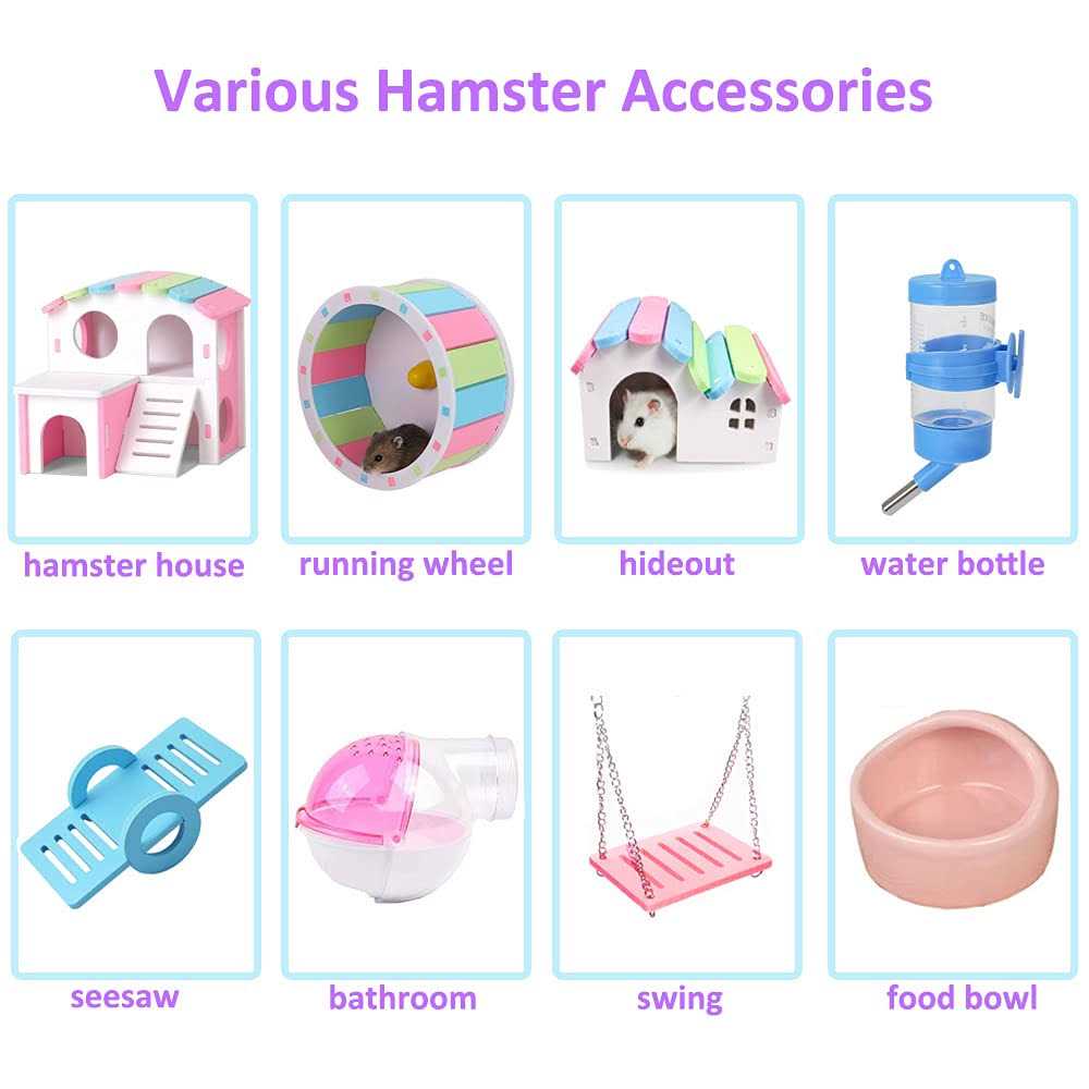 Large Hamster Cage with Crossover Tubes Tunnels K77130