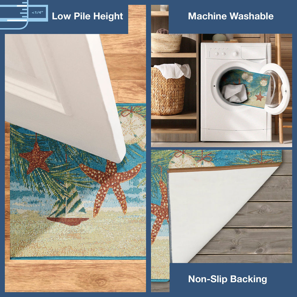 Esencia Coastal Ornaments Indoor Outdoor Mat