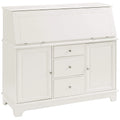 White Secretary Desk D844