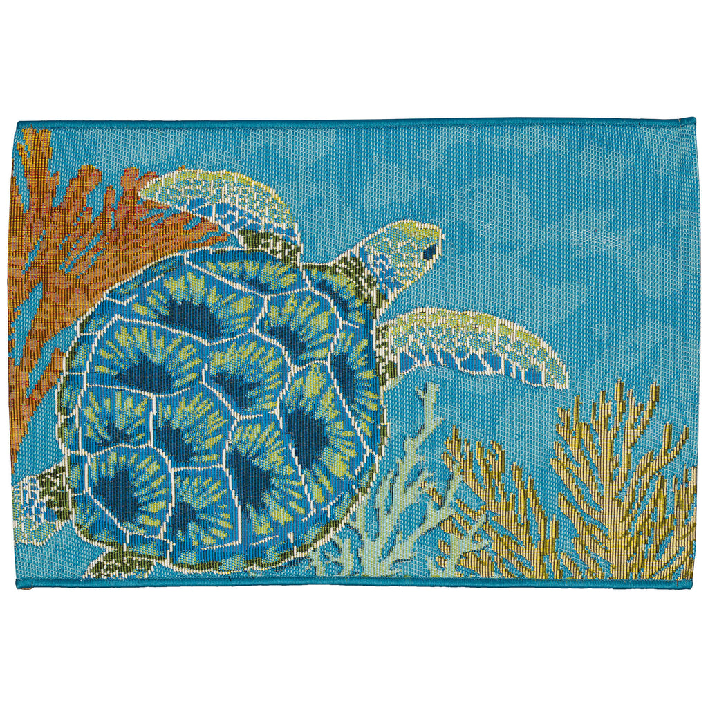 Esencia Seaturtle Garden Indoor Outdoor Mat
