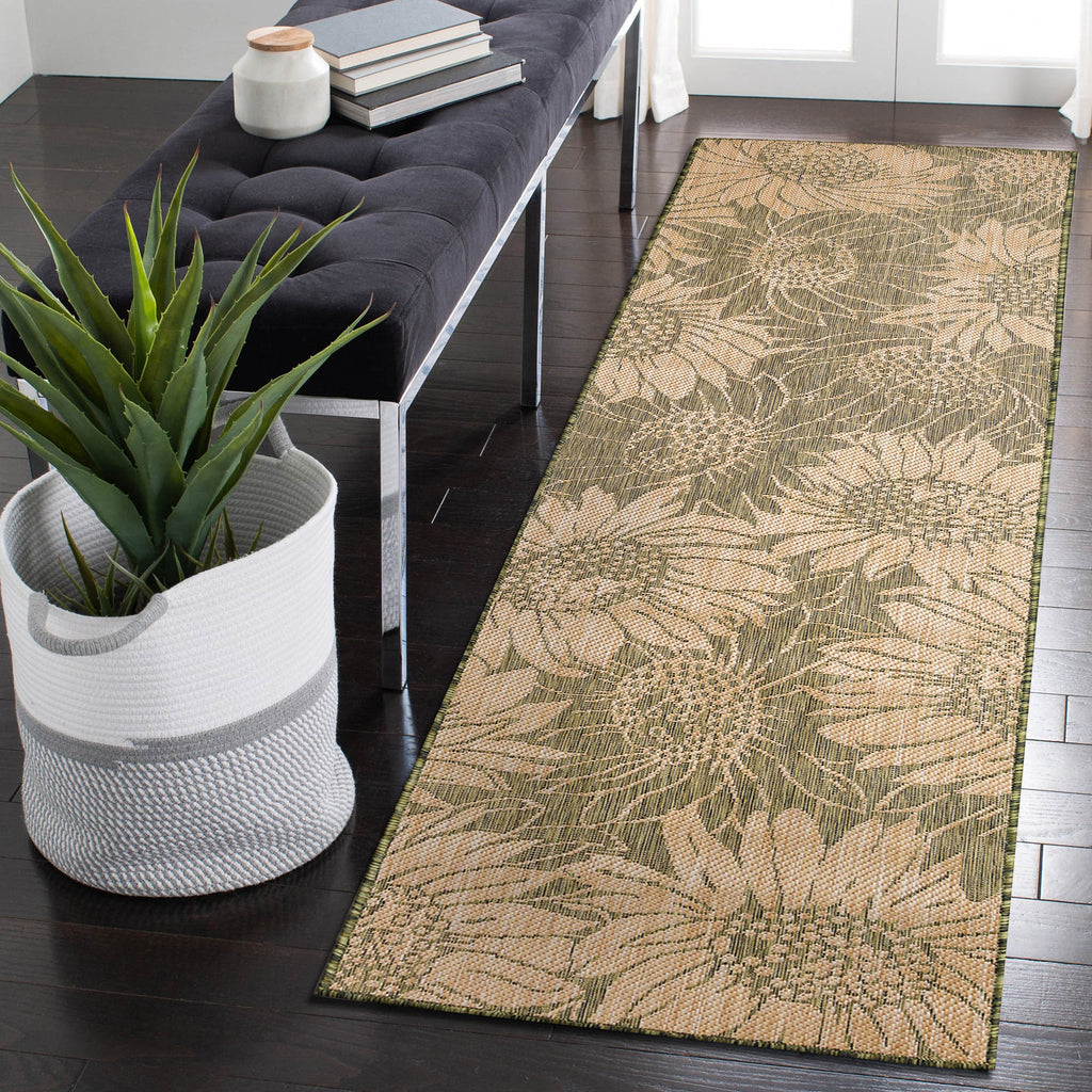 Carmel Sunflower Field Indoor Outdoor Area Rug