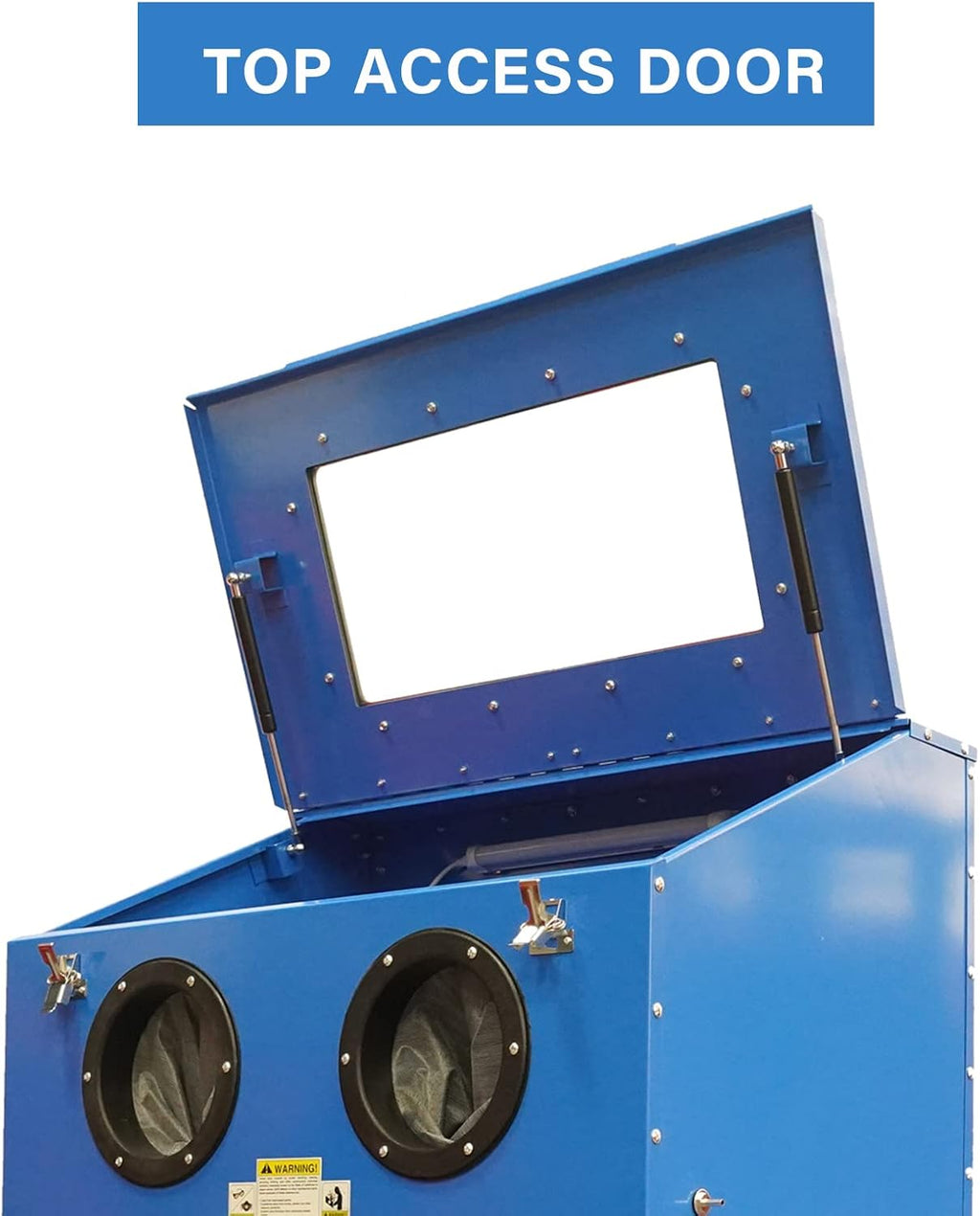 90 Gallon Abrasive Blast Cabinet with Dust Collection Reclaimer System V6826