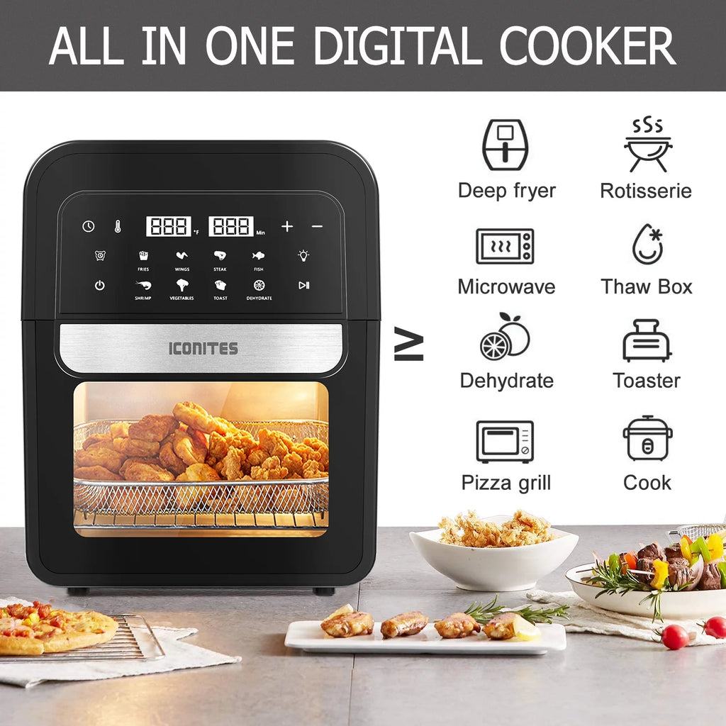 8-in-1 6.5 Quart Air Fryer Oven with Digital Touch-Screen Z5446