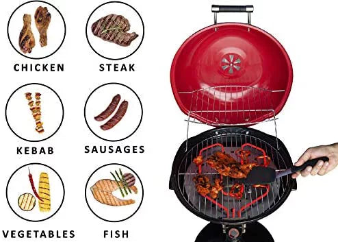 15" Electric BBQ Grill with Removable Stand M221944