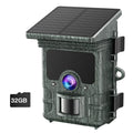 Solar Powered Trail Camera with SD Card Rechargeable 4400mAh 4K 48MP WiFi Night Vision Waterproof IP66 S454